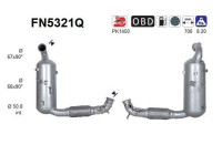 Diesel particulate filter, exhaust system FN5321Q AS