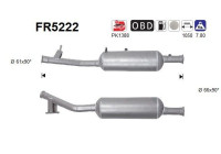 Diesel particulate filter, exhaust system FR5222 AS