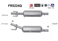 Diesel particulate filter, exhaust system FR5224Q AS