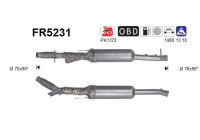 Diesel particulate filter, exhaust system FR5231 AS