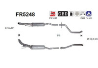 Diesel particulate filter, exhaust system FR5248 AS