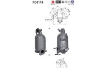 Diesel particulate filter, exhaust system