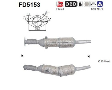 Diesel particulate filter FD5153 AS