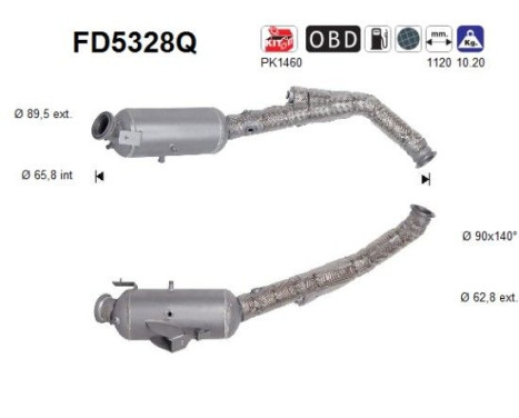 Diesel particulate filter FD5328Q AS