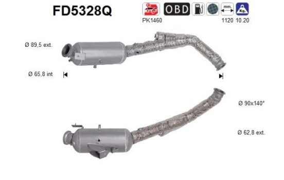 Diesel particulate filter FD5328Q AS