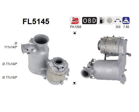 Diesel particulate filter FL5145 AS