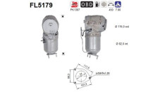 Diesel particulate filter FL5179 AS