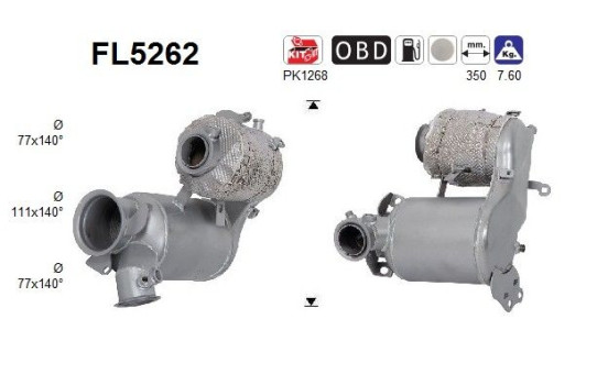 Diesel particulate filter FL5262 AS