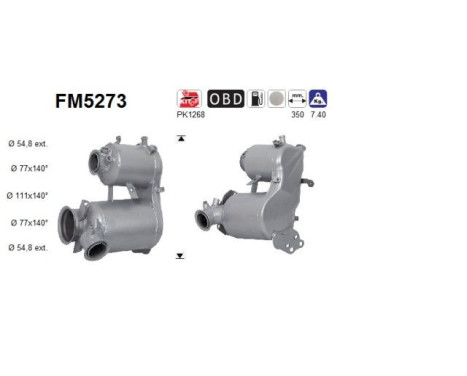 Diesel particulate filter FM5273 AS
