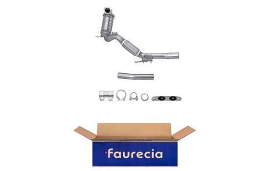 Diesel particulate filter silicon carbide - Easy2Fit Kit - Set with mounting parts 8LH 366 081-461 Hella