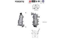 Particulate filter, exhaust system FD5287Q AS