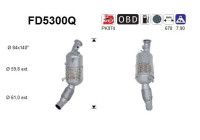 Particulate filter, exhaust system FD5300Q AS