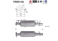 Particulate filter, exhaust system FD5311Q AS