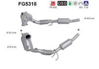 Particulate filter, exhaust system FG5318 AS