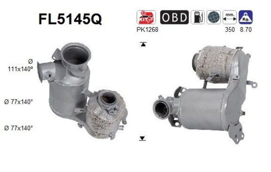 Particulate filter, exhaust system FL5145Q AS