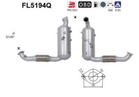 Particulate filter, exhaust system FL5194Q AS