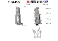 Particulate filter, exhaust system FL5245Q AS