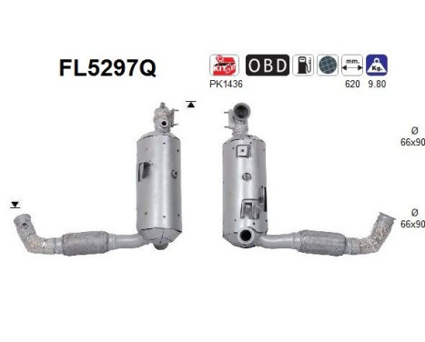 Particulate filter, exhaust system FL5297Q AS