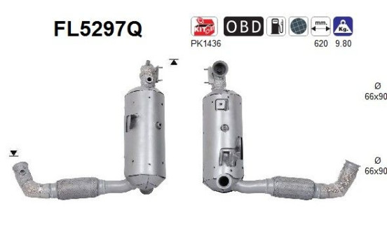 Particulate filter, exhaust system FL5297Q AS
