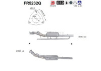 Particulate filter, exhaust system FR5232Q AS