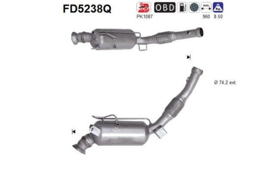 Particulate filter, exhaust system