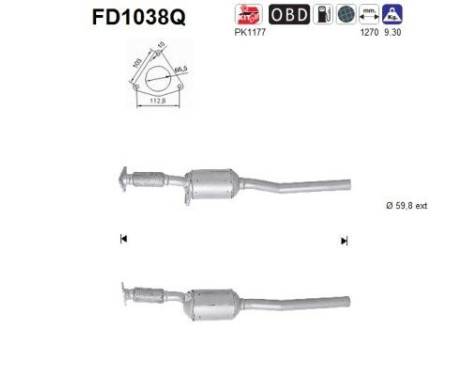 Particulate filter FD1038Q AS