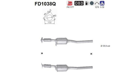 Particulate filter FD1038Q AS