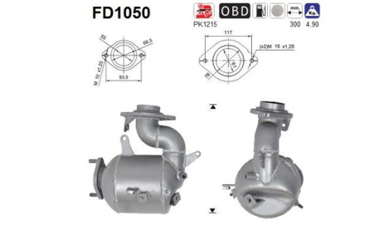 Particulate filter FD1050 AS