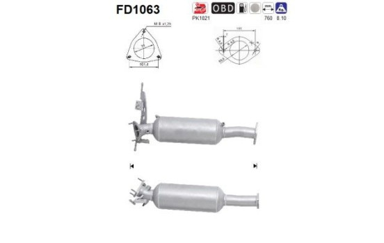 Particulate filter FD1063 AS