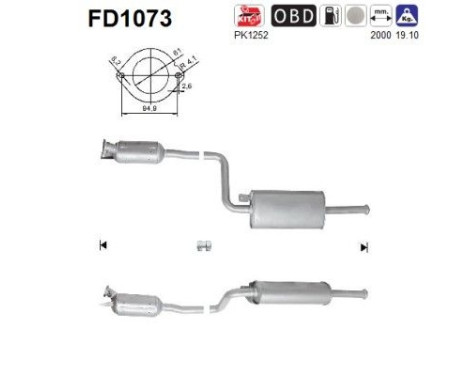 Particulate filter FD1073 AS