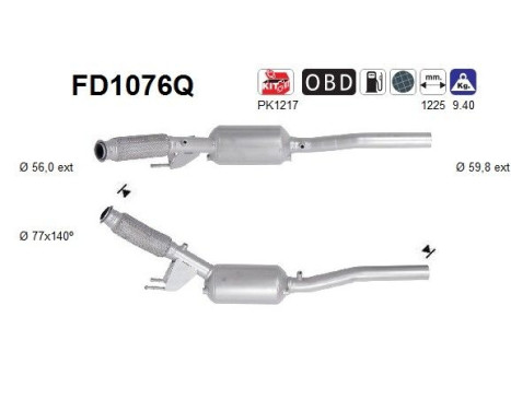 Particulate filter FD1076Q AS
