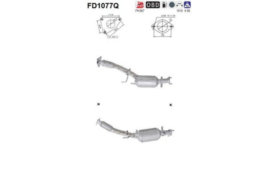 Particulate filter FD1077Q AS