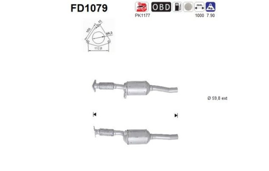 Particulate filter FD1079 AS