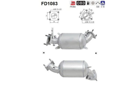 Particulate filter FD1083 AS