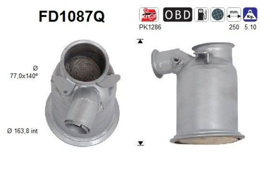 Particulate filter FD1087Q AS