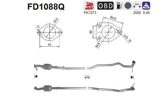Particulate filter FD1088Q AS