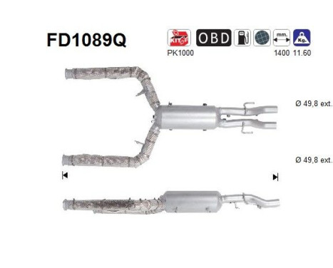 Particulate filter FD1089Q AS