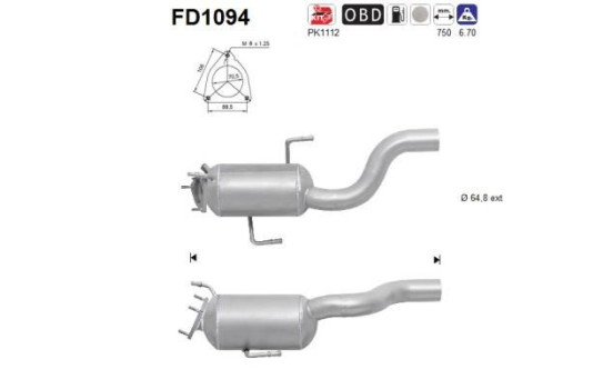 Particulate filter FD1094 AS