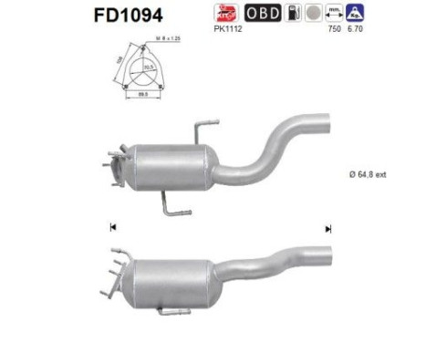 Particulate filter FD1094 AS