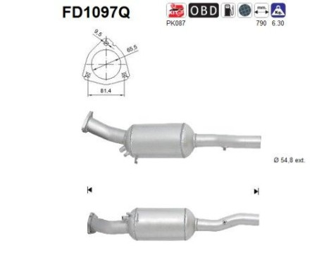 Particulate filter FD1097Q AS