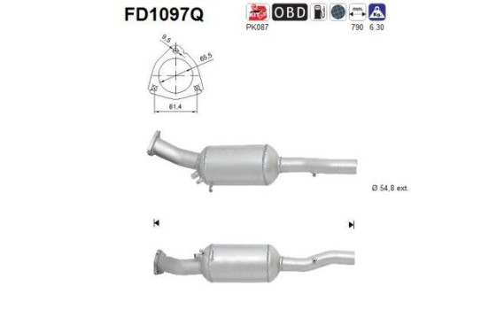 Particulate filter FD1097Q AS