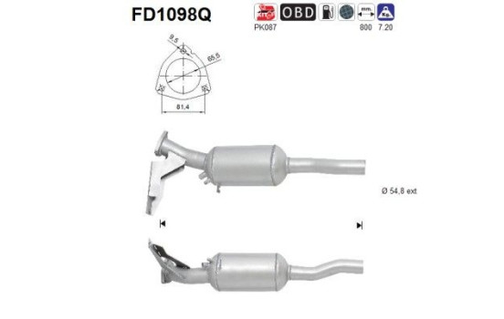 Particulate filter FD1098Q AS