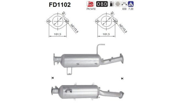 Particulate filter FD1102 AS