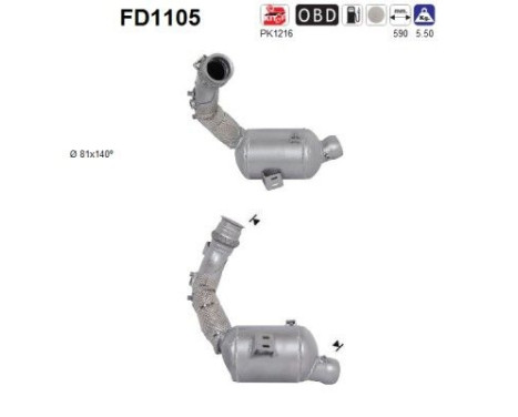 Particulate filter FD1105 AS