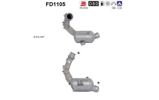 Particulate filter FD1105 AS