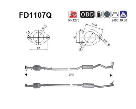 Particulate filter FD1107Q AS