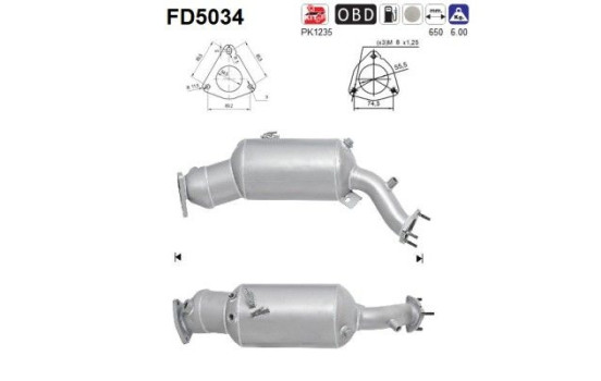 Particulate filter FD5034 AS