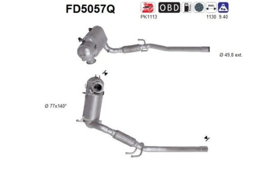 Particulate filter FD5057Q AS