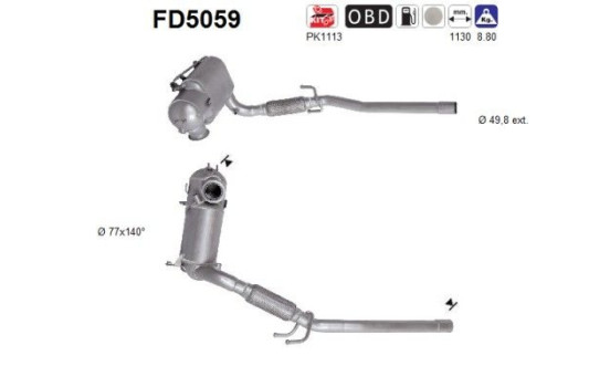 Particulate filter FD5059 AS