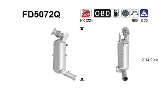 Particulate filter FD5072Q AS